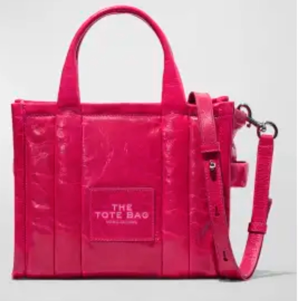 NEW Marc Jacobs The Shiny Crinkle Mini Tote Bag